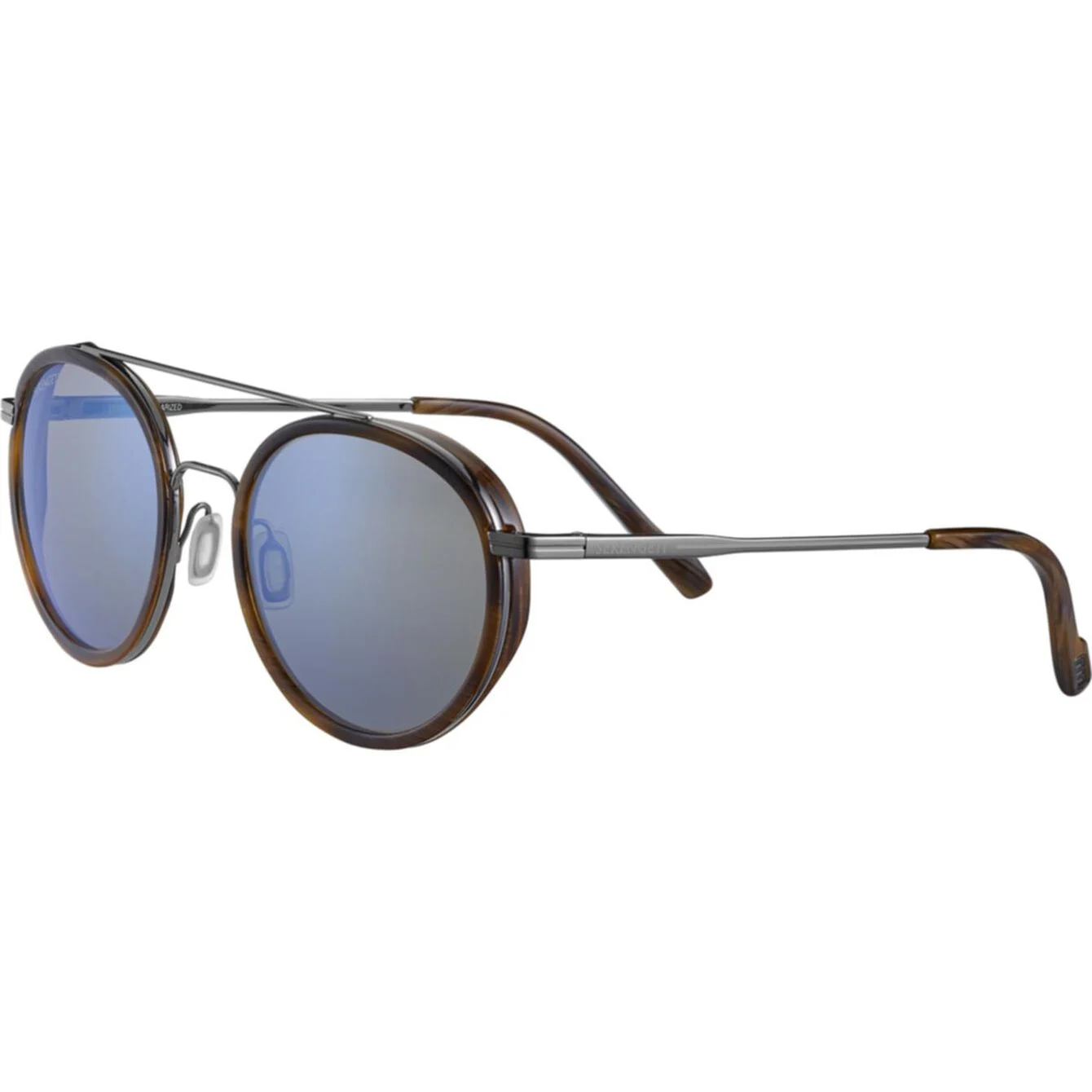 Geary - Brown Buffalo Acetate with Shiny Gunmetal Metal. Serengeti - Afbeelding 2